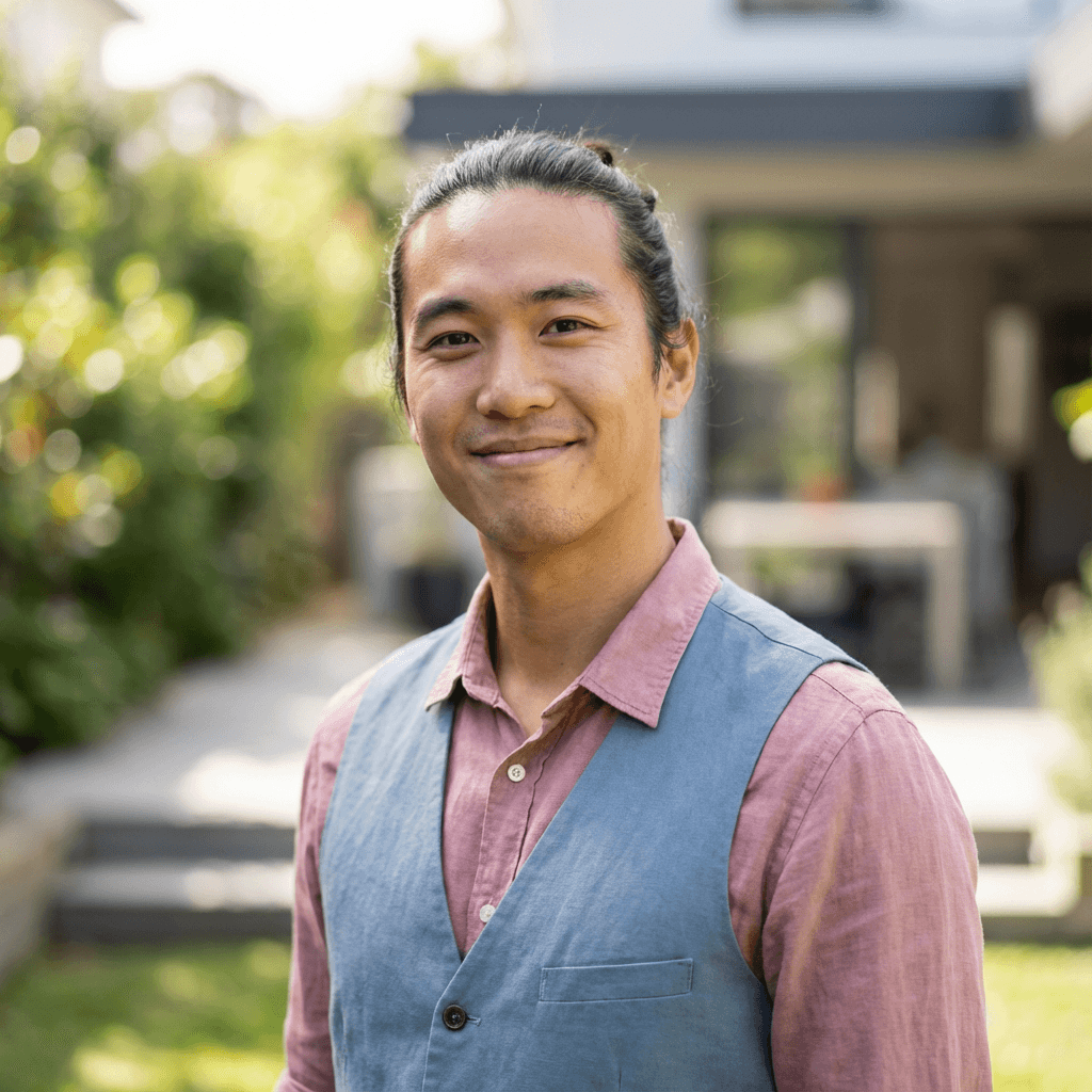 Marcus Chen in a modern office